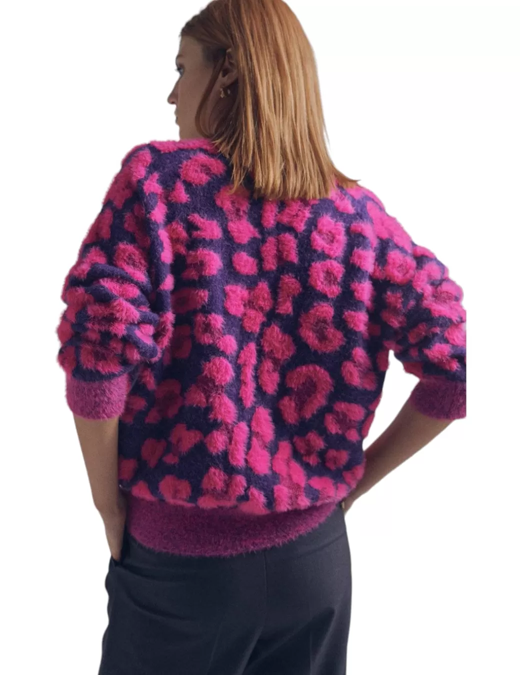 Online LOLA CASADEMUNT Jersey 32461021 Animal Print Rosa