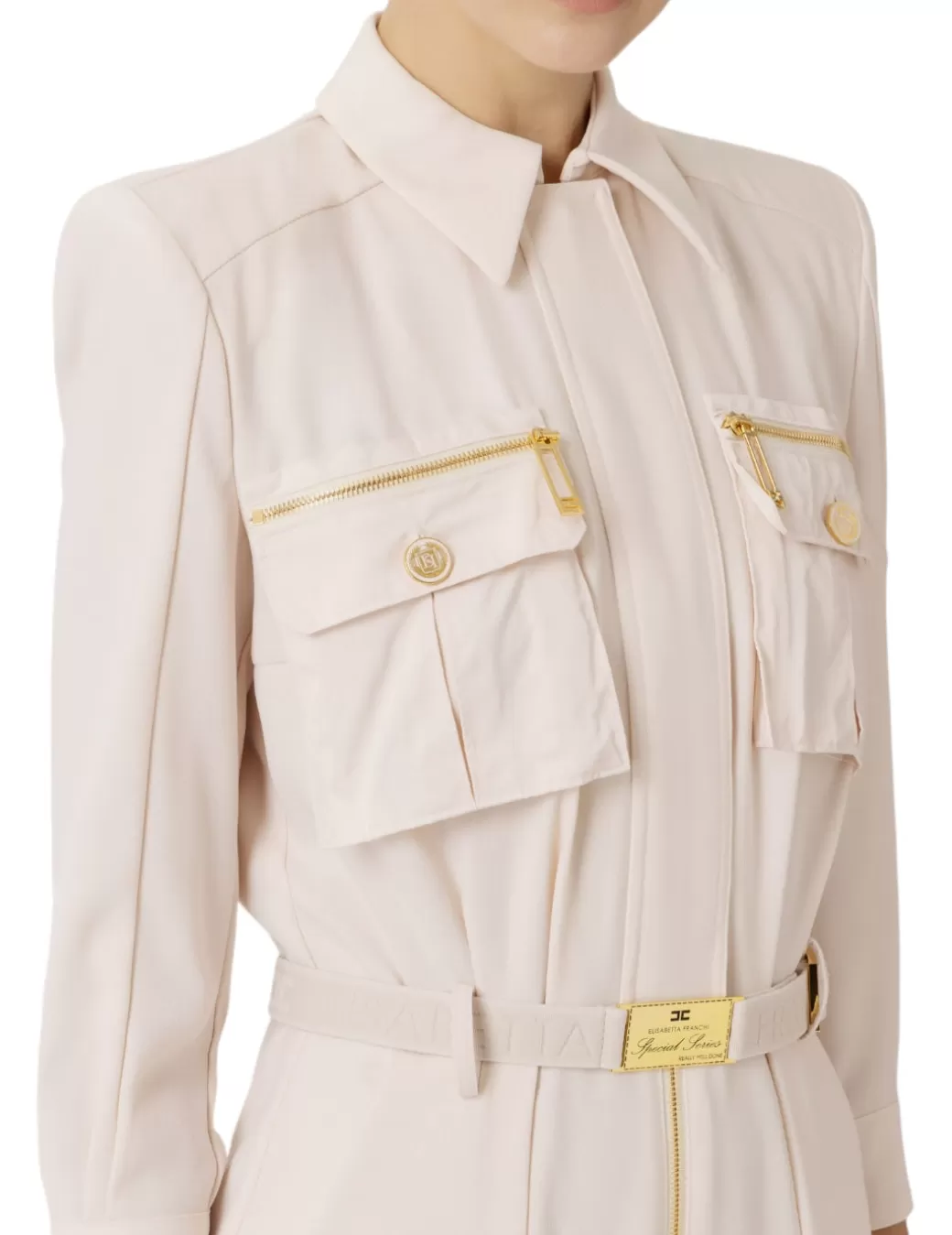 Outlet Elisabetta Franchi Mono TU02246E2 Crudo Beige