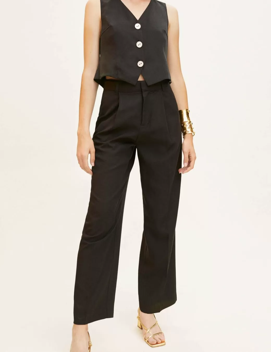Best Sale LOLA CASADEMUNT Pantalón Popelin Basico Negro