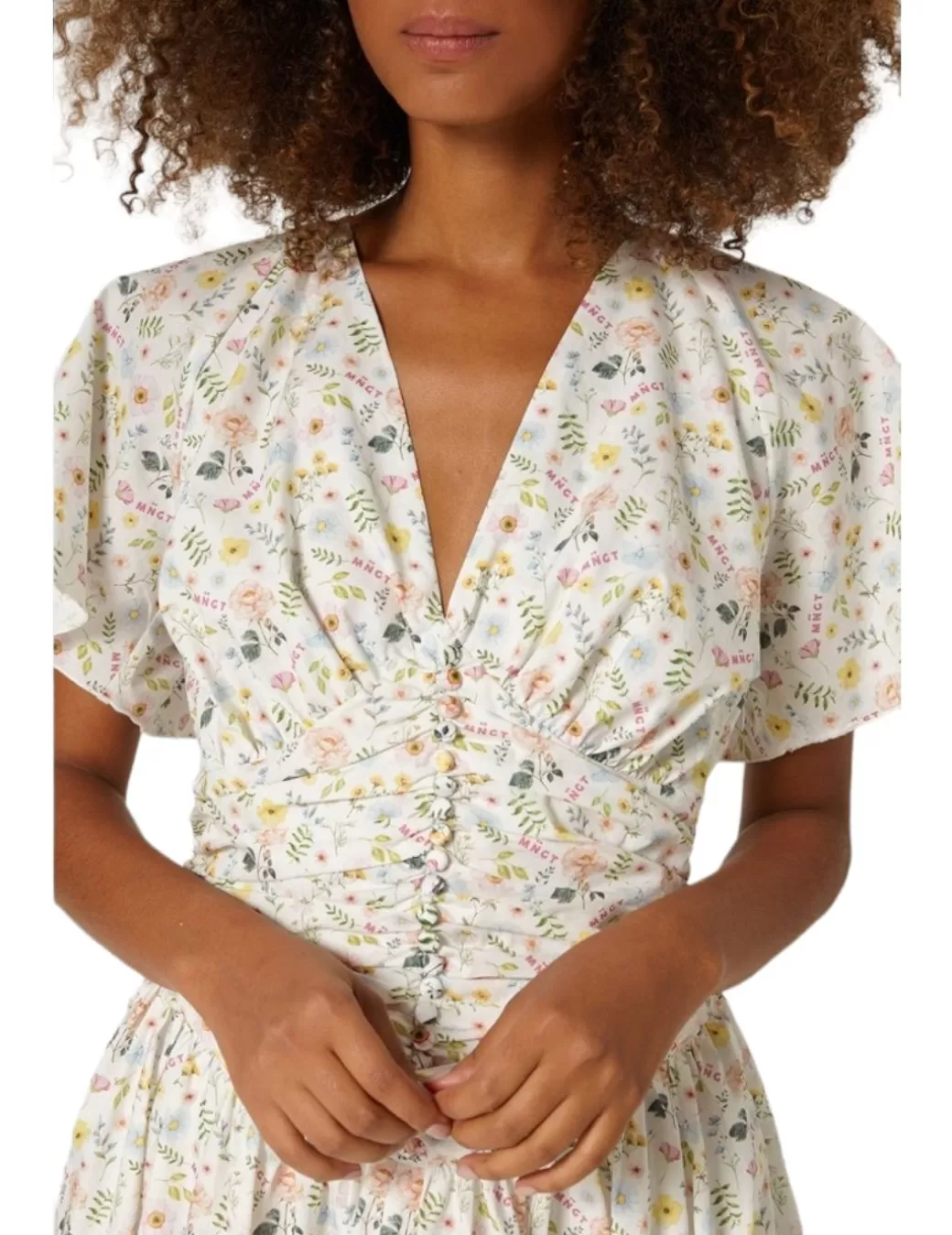 Cheap Mangata Vestido Corto Estampado Flores Blanco